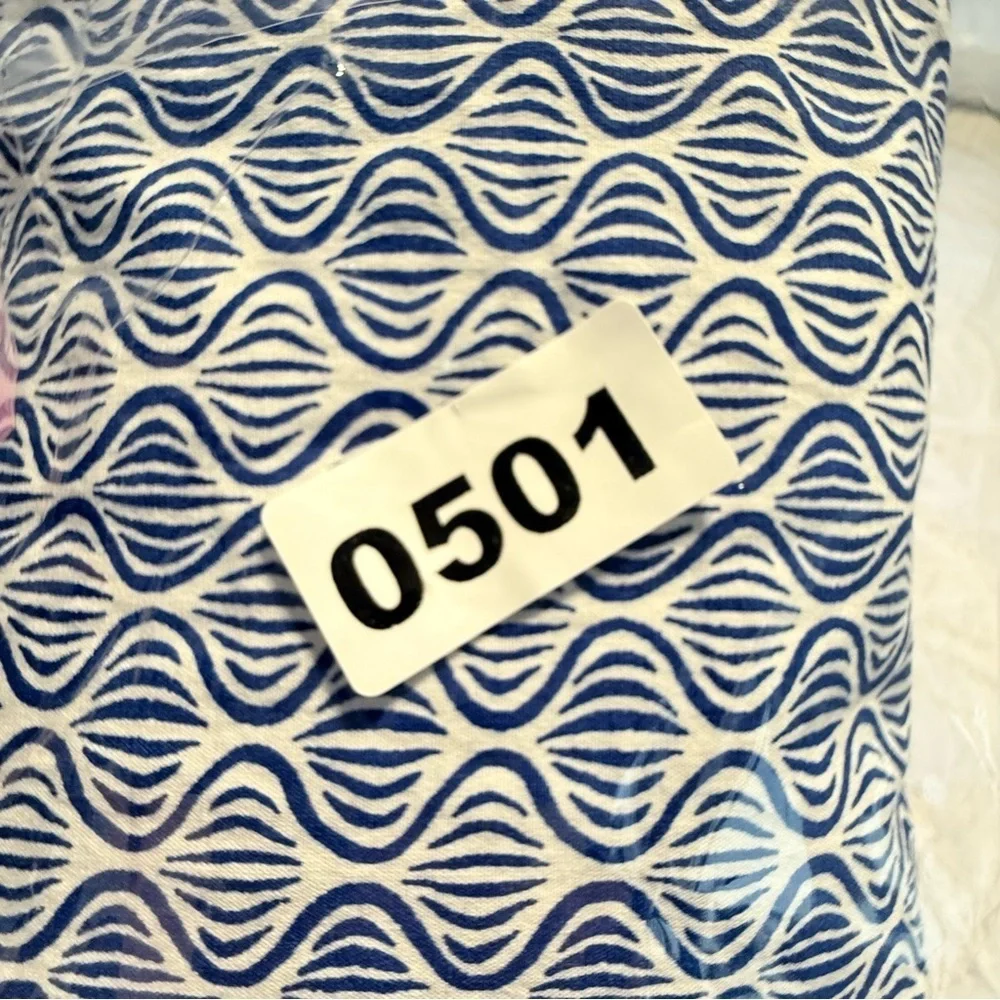 J. Crew Blue and White Casual Button Down Shirt